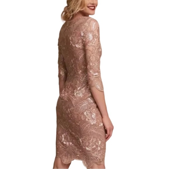 New BHLDN Mackenzie Embroidered Metallic Rose Gold Size 8 - Picture 4 of 15